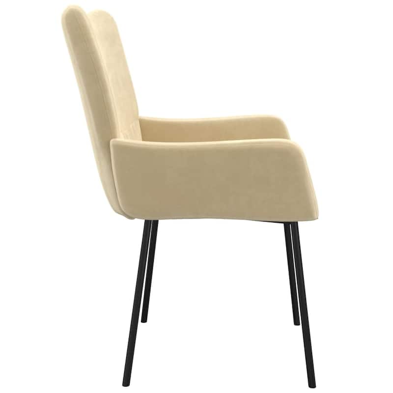vidaXL Dining Chairs 2 Pcs Leisure Accent Armchair for Living Room Velvet - 21.7" x 22.4" x 32.1"