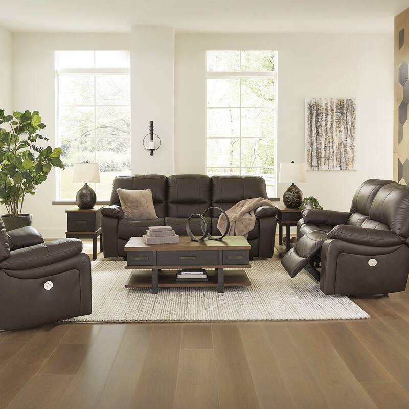 Signature Design by Ashley Leesworth Brown Power Recliner