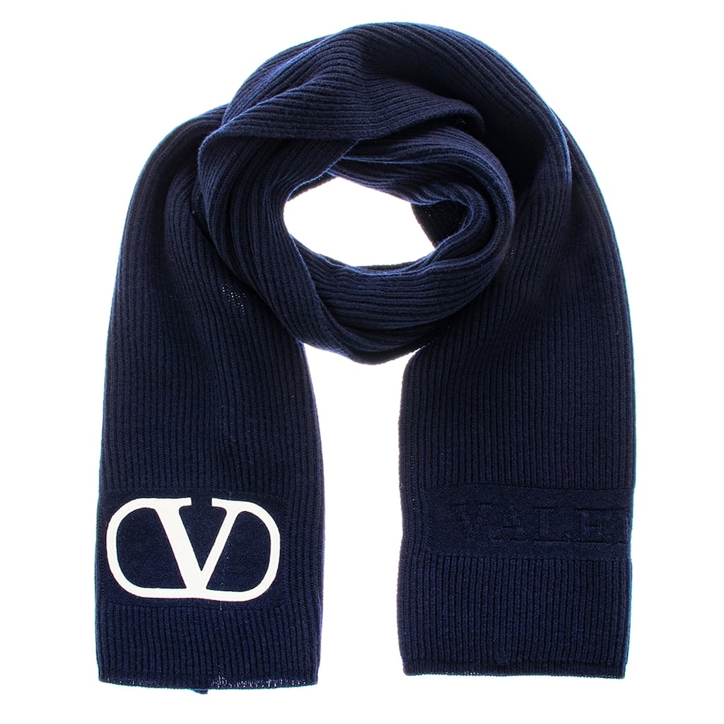 Valentino VLogo Knit Scarf