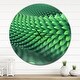 preview thumbnail 8 of 8, Designart 'Abstract 3D Spiny Background' Oversized Modern Wall CLock
