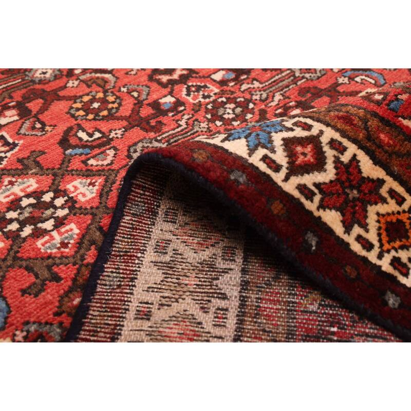 ECARPETGALLERY Hand-knotted Andelz Red Wool Rug - 3'5 x 11'0