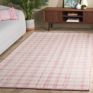 SAFAVIEH Handmade Abstract Zilia Checkered Wool Rug