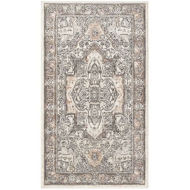 Nourison Quarry Indoor only Persian Area Rug - 2' 2" x 3' 9" - Ivory/Grey/Taupe
