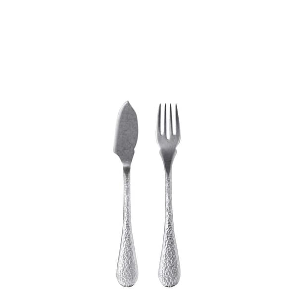 Mepra Epoque Flatware Fish Set - 24 Pieces - Pewter - Bed Bath & Beyond ...
