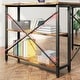 preview thumbnail 52 of 113, Small L Shaped Desk with Storage Shelves Corner Computer Desk