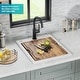 preview thumbnail 58 of 146, KRAUS Bellucci Workstation Topmount Drop-in Granite Kitchen Sink
