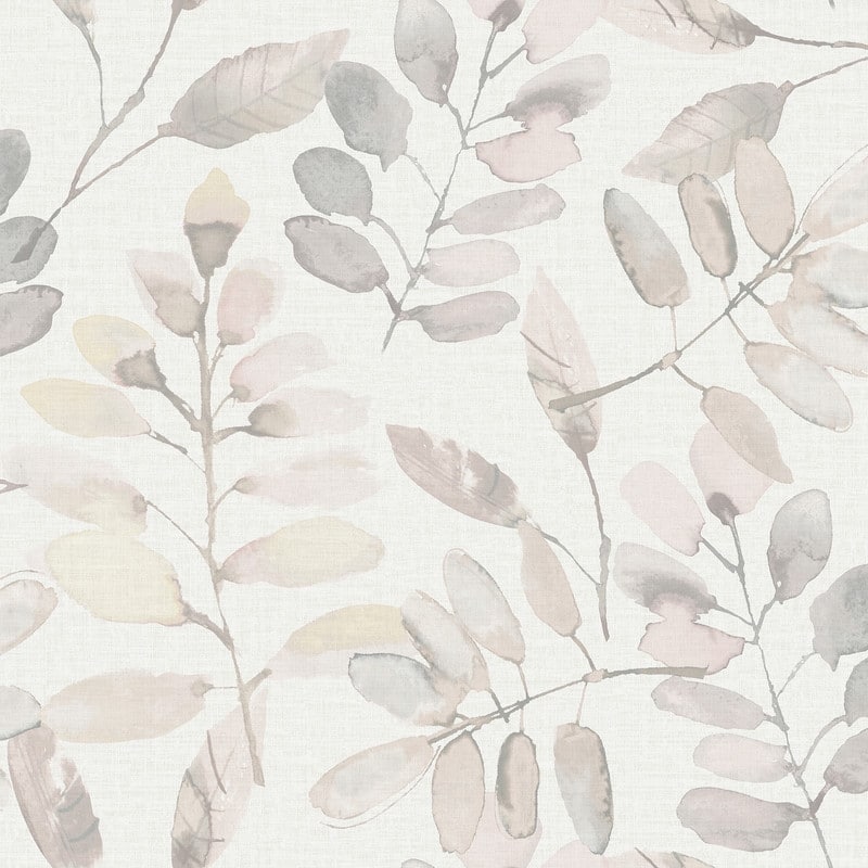 Chesapeake Pinnate Blush Leaves Wallpaper