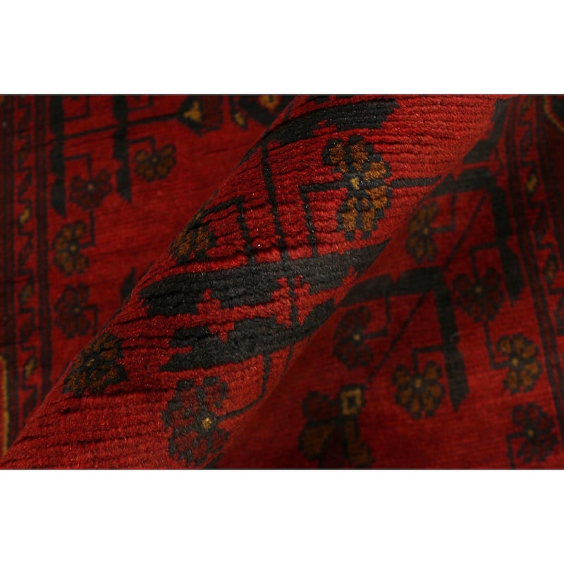 Rustic Biljik Khal Mohammadi Finley Red/Blue Runner - 2'7'' x 12'3''