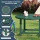 preview thumbnail 49 of 180, Polytrends Laguna Kids Outdoor 38" Round Poly Dining Table for Children