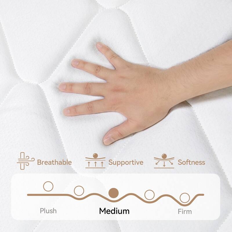 SweDrea 12 in. Firm Gel Memory Foam Mattress with CertiPUR-US and Oeko-TEX , Featuring Bamboo Charcoal Absorption.
