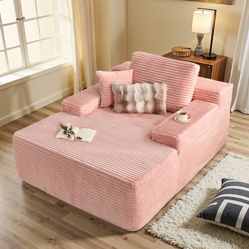 OVIOS Plush Convertible Floor Lounge Sofa