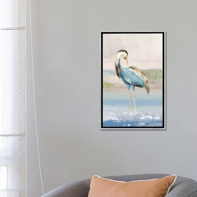 iCanvas "Heron On The Beach I" by Aimee Wilson Framed