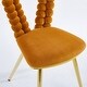 preview thumbnail 4 of 19, Modern chair(set of 2 ) with iron tube legs, soft cushions and comfortable backrest, hairball back