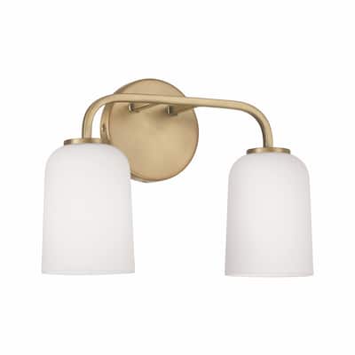 Lawson 2-light Bath/ Vanity Fixture w/ Soft White Glass