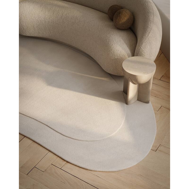 Momeni Claude Hand Tufted Wool Solid Color Area Rug