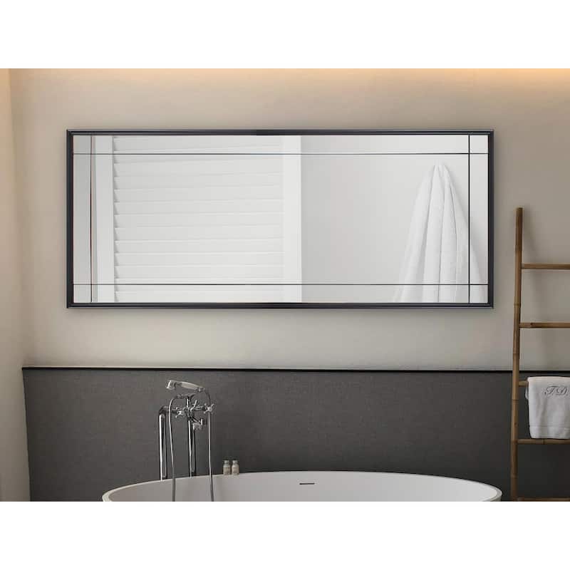 Allan Andrews French Panel Framed Decorative Wall Mirror