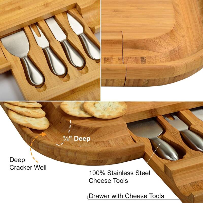 NCAA Purdue Boilermakers Bamboo Cheese & Charcuterie Board