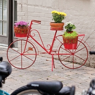 Red Metal Bicycle Planter Bed Bath Beyond 35937976