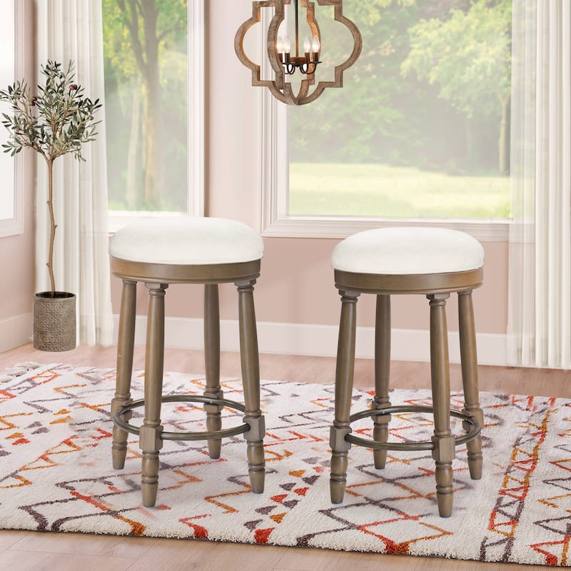 Ostweer Furniture Livingroom Bar Stools Set of 2 - White