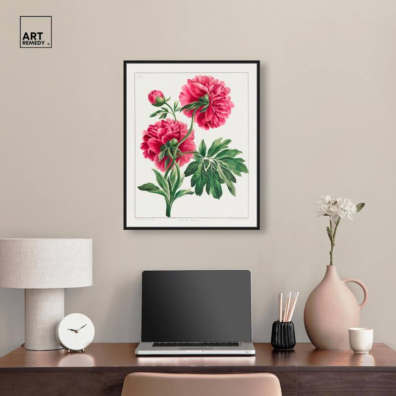 Double Peony (1789) Canvas by Art Remedy