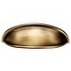 preview thumbnail 8 of 9, Alno Pulls 3 Inch Center to Center Smooth Shell Cup Cabinet Pull Antique English Matte
