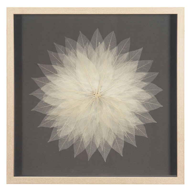 HUJI Magnolia Tree Leaves Shadow Box Wall Decor