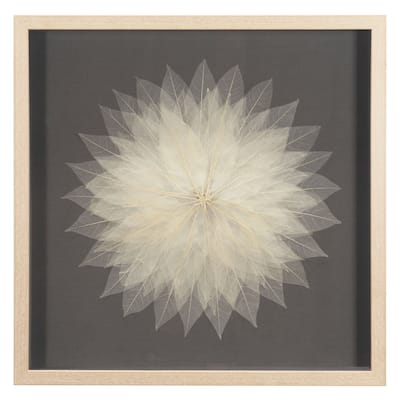 HUJI Magnolia Tree Leaves Shadow Box Wall Decor