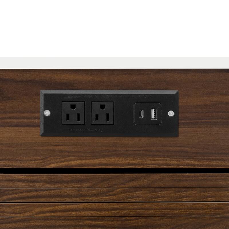 Extendable Dining Table & Rolling Kitchen Island Combo with Folding Top, Drawers & Power Outlet