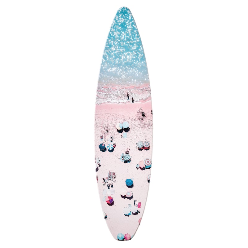 American Art Decor Surfboard Plaque Wall Sign