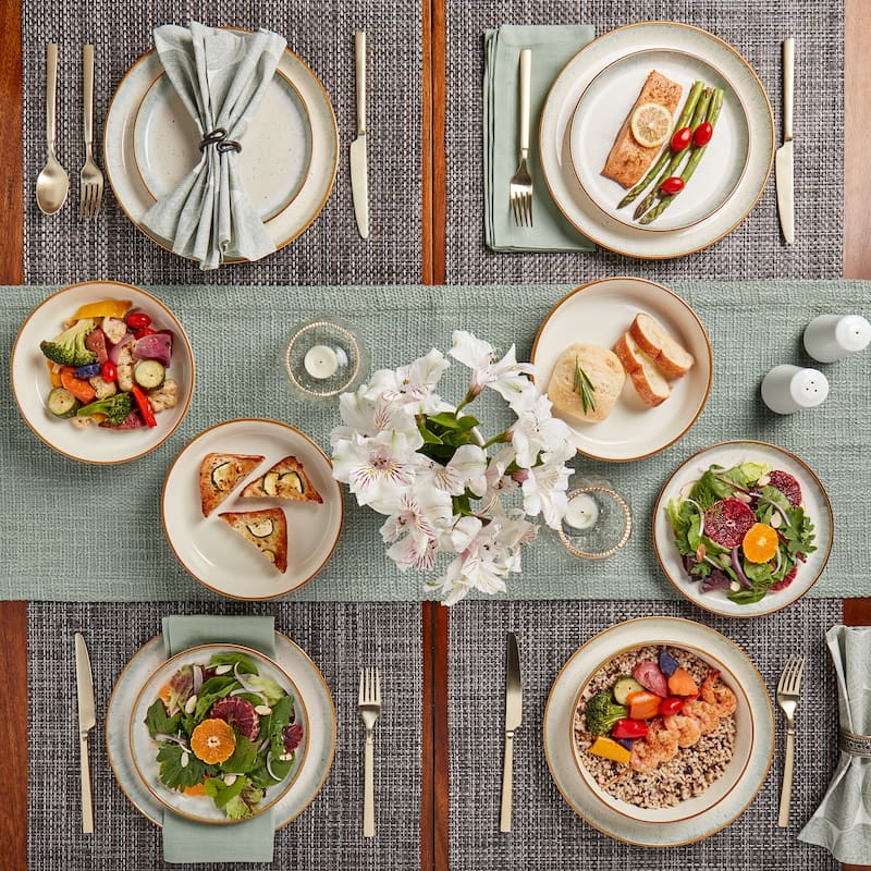 Tabletops Gallery Hanover Sea 12PC Dinnerware