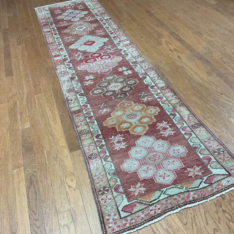 HERAT ORIENTAL Handmade Turkish Oushak Wool Runner - 2'10" x 11'2"
