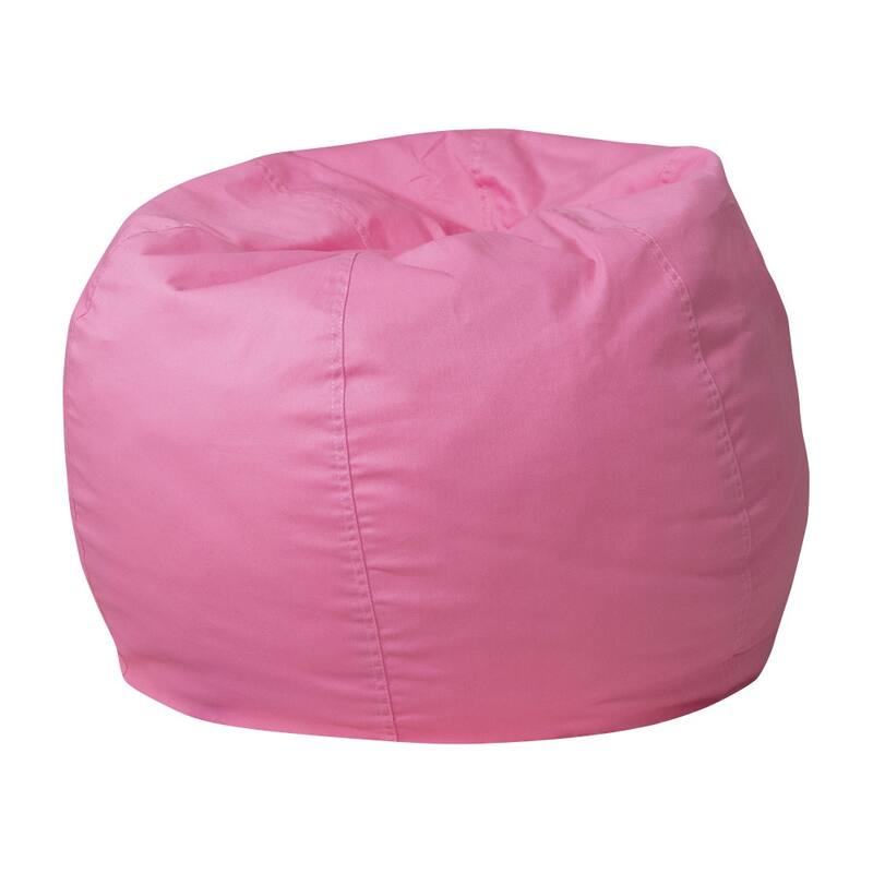 Small Refillable Bean Bag Chair for Kids and Teens - Light Pink