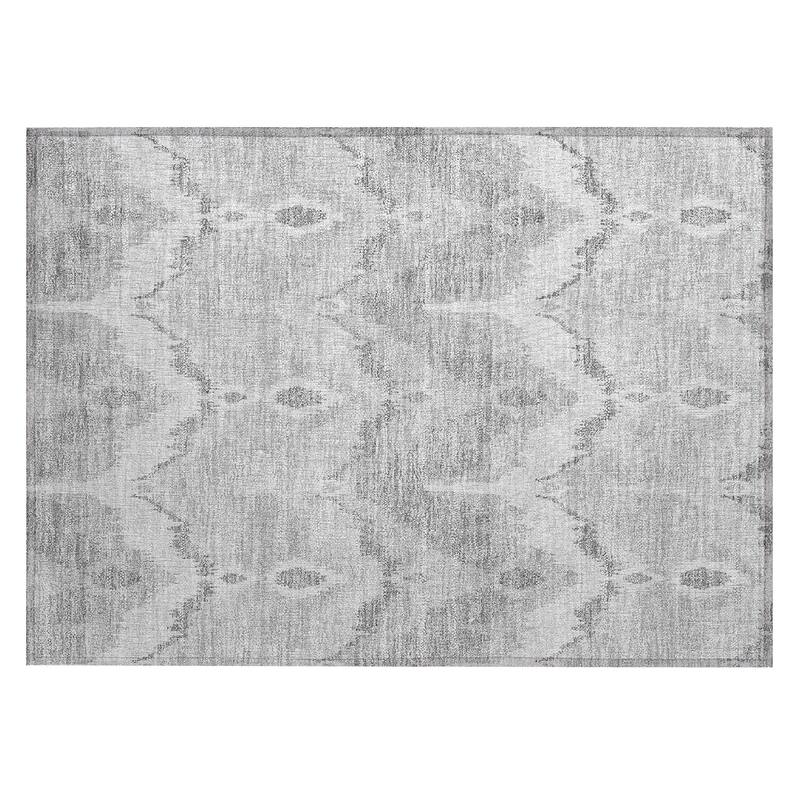 Machine Washable Indoor/ Outdoor Chantille Boho Ikat Rug