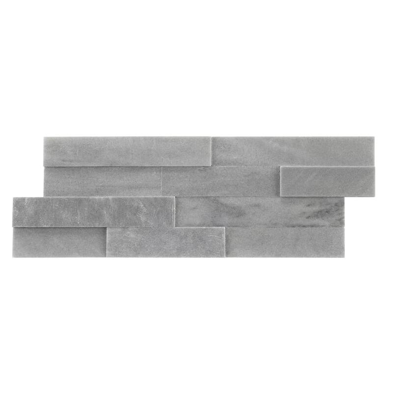 Cliffside 8 in. x 22 in Panel and 8 in. x 24 in. Corner Honed Marble Wall Tile