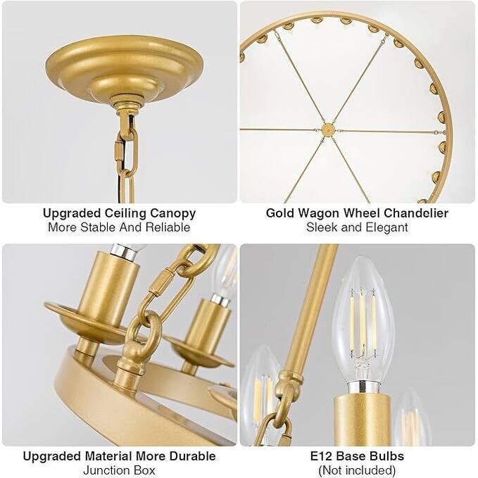 Luxury Wheel Chandelier, 16-54 Lights Single or Double Layer Round Pendant Light