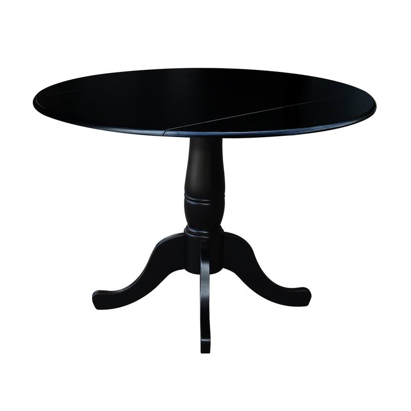 42 in. Round Dual Drop Leaf Dining Table