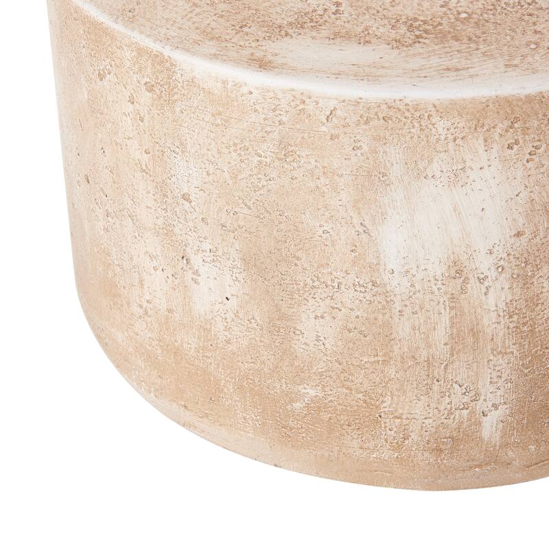 Christopher Knight Home - Modern Handmade 15.16" Lightweight MgO 3-Layer Accent Side Table for Indoor and Outdoor Use