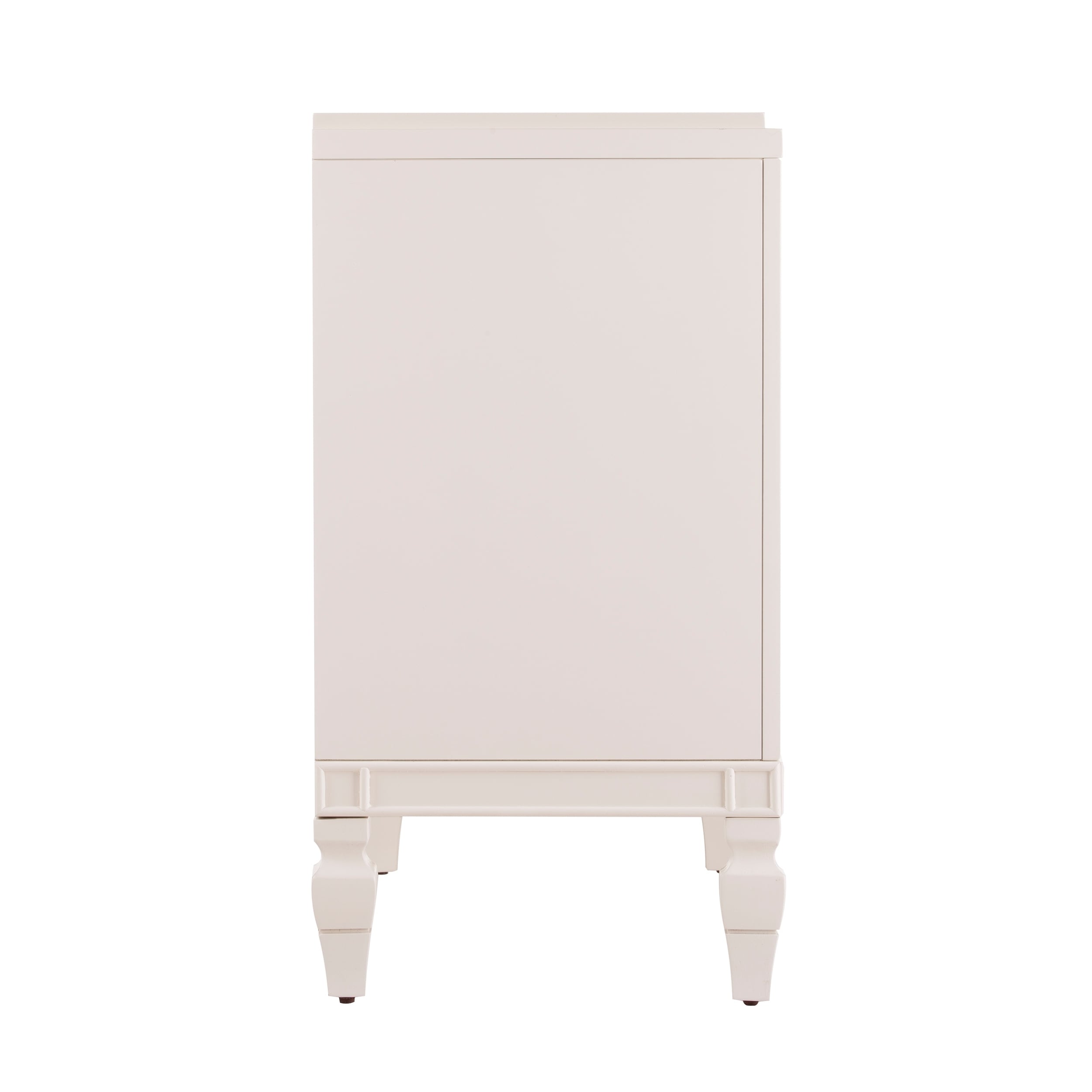 SEI Furniture Taborley Transitional 4 Door Sideboard Antique White