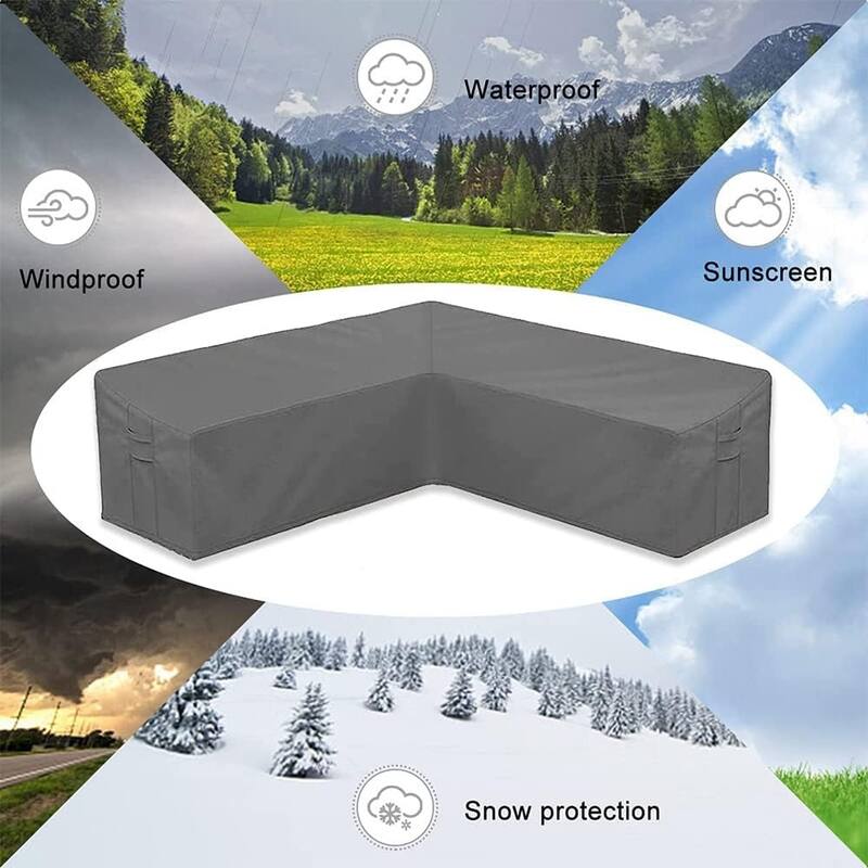 Patio Sectional Sofa Cover Heavy Duty Waterproof