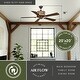 preview thumbnail 9 of 9, Vaxcel Lighting Yosemite 56" 5 Blade Indoor Ceiling Fan - Remote