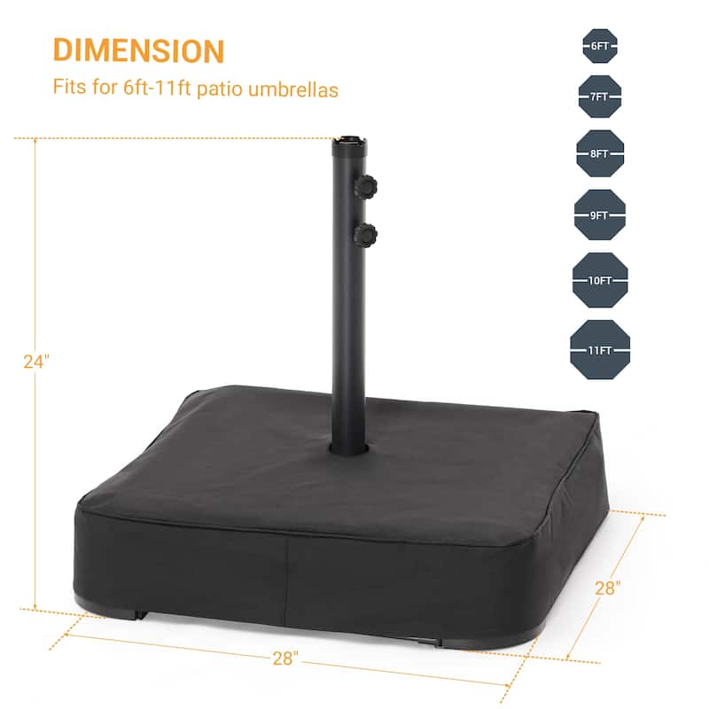 LIVOOSUN 320LBs Umbrella Weight Base Be Used for 8-12FT Patio Umbrella