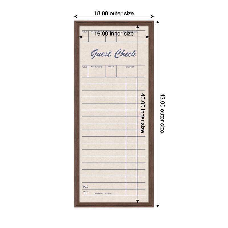 Kate and Laurel Framed Fabric Pinboard Linen Guest Check Wall Organization