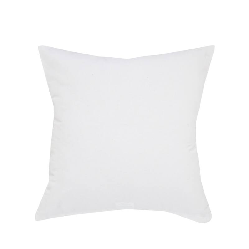 HomeRoots 20" X 20" White And Silver 100% Cotton Animal Print Zippered Pillow