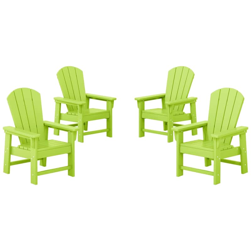 Laguna Kids Outdoor Poly Adirondack Chair (Set of 4) - Lime