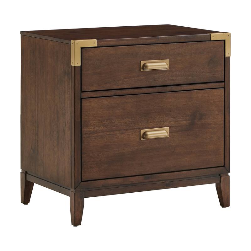 Khourush 26" Wide 2 - Drawer Campaign Nightstand by iNSPIRE Q Modern