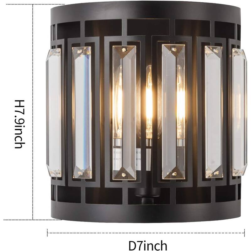 Farmhouse wall light black vanity light steel&metal hallway light