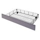 preview thumbnail 26 of 39, Queen Velvet Platform Bed with RGB Lights & 4 Drawers - Modern Design