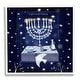preview thumbnail 8 of 19, Stupell Light & Peace Menorah Stars Framed Giclee Art by Susse Linton 12 x 12 - White