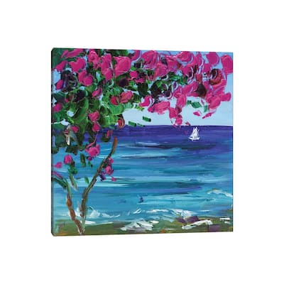 iCanvas "Bougainvillea In Greece" by Nataly Mak Canvas Print