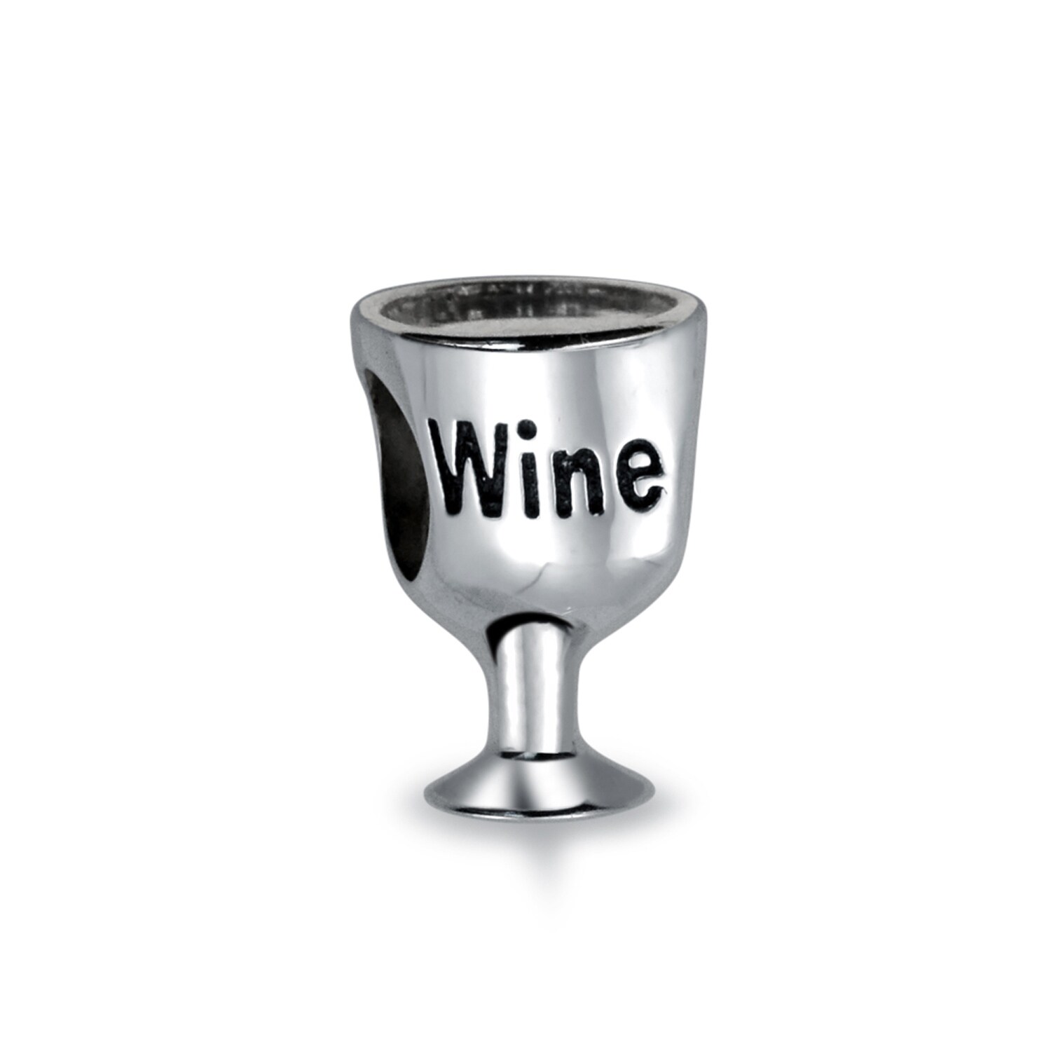 wine glass cup lover char bead for Bracelets-European I Love red wine